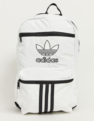 white adidas back pack