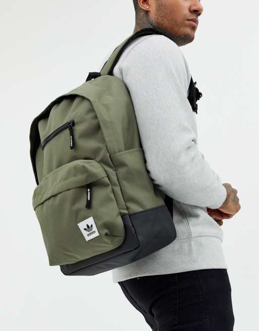 Adidas originals backpack khaki hotsell