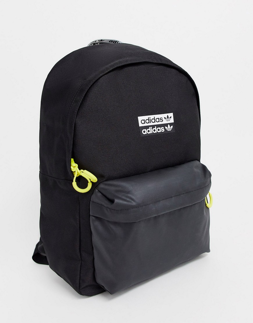 Adidas Originals backpack with neon details R.Y.V in black