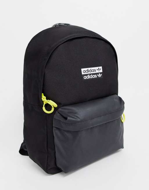 adidas Originals backpack with neon details R.Y.V in black