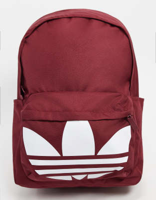 burgundy adidas backpack