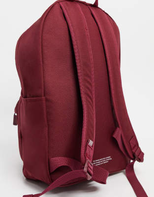 adidas trefoil backpack burgundy