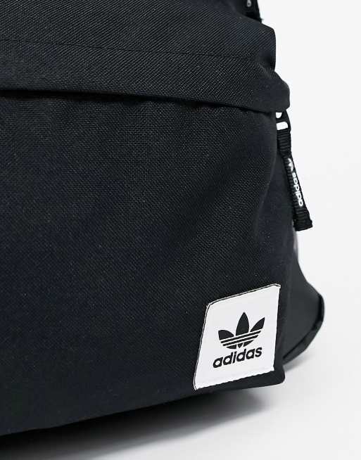 Adidas originals backpack with 2025 small logo in black