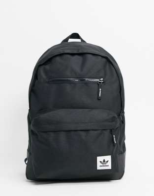 adidas originals backpack with small logo in black