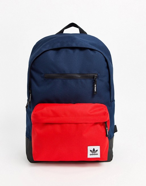 adidas Originals backpack with small logo in navy