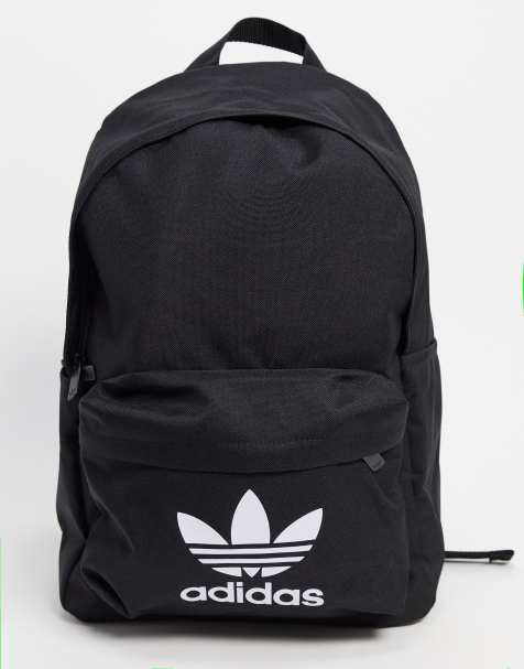 adidas black logo backpack