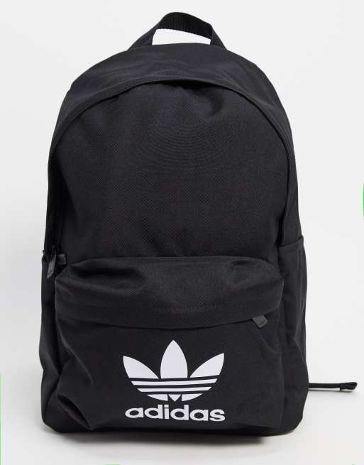 Adidas originals trefoil store logo black backpack