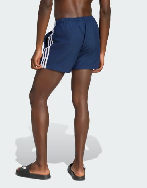 adidas Originals – Badeshorts in Night Indigo mit den drei Streifen, 2 von 4