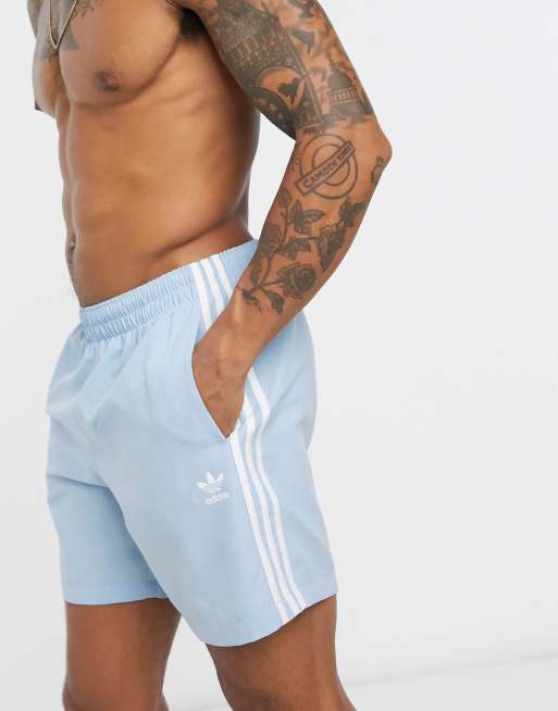 adidas Originals - Badeshorts mit den drei Streifen in ...