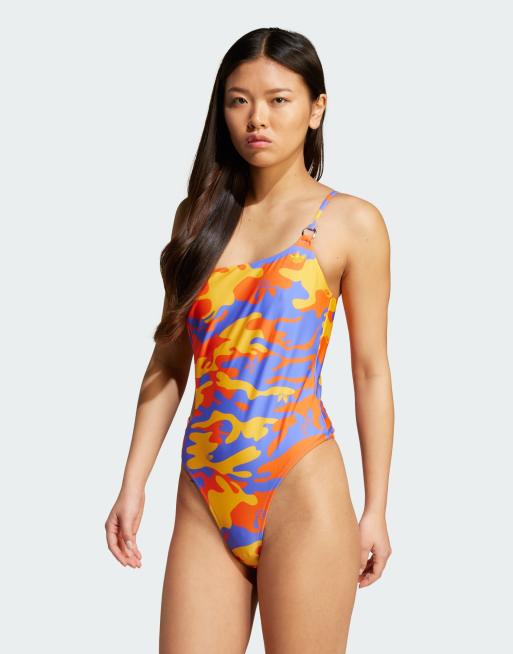 adidas Originals - Badpak met print in blauw