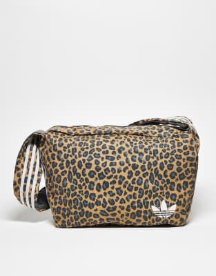 adidas Originals bag in washed leopard-Brown