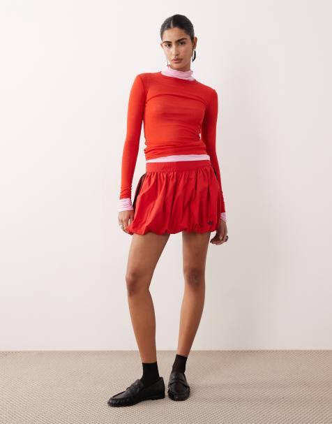 adidas Originals – Ballonrock in Better-Scharlachrot - view 1