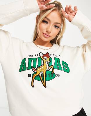 adidas Originals Bambi graphic sweatshirt in cream