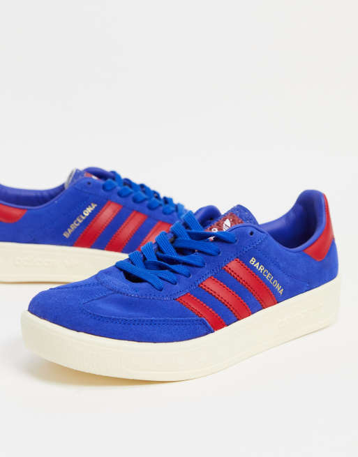 adidas Originals Barcelona Sneaker in Royalblau ASOS