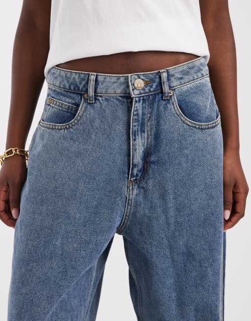 adidas Originals Barrel-Leg-Jeans in hellblauem Denim, 5 von 5