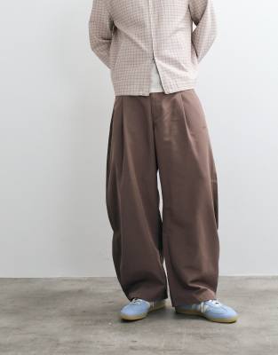 Adidas Originals Barrel Pants In Brown
