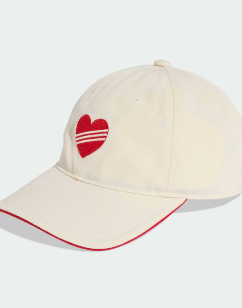 adidas Originals Baseball cap with scrunchy in cream white - view 1