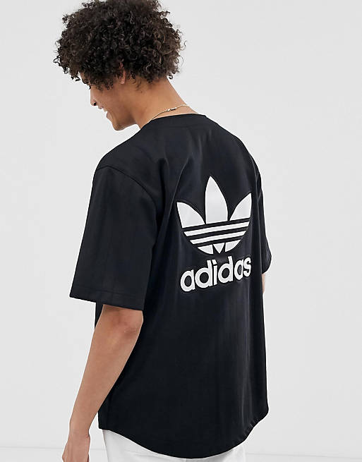 adidas Originals Baseball Jersey With Back Embroidered Logo and Pin Stripes