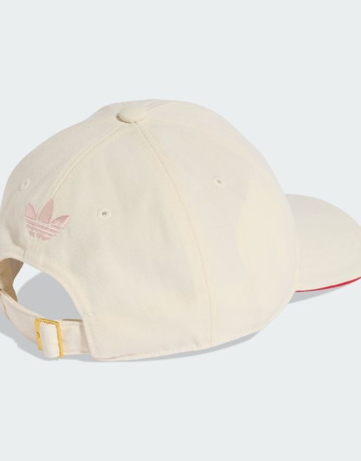 adidas Originals – Baseballkappe in Cremeweiß mit Scrunchie, 2 von 3