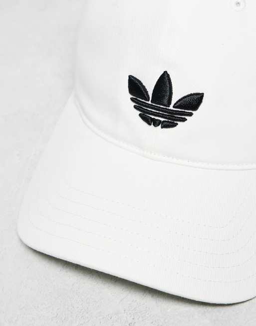 adidas Originals – Baseballkappe in Weiß mit Dreiblatt-Logo, 3 von 3