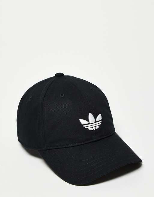 adidas Originals - Baseballpet met trefoil in zwart