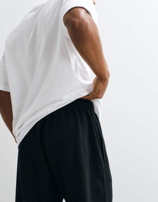 adidas Originals – Basic-Jogginghose in Schwarz mit offenem Saum, 5 von 5