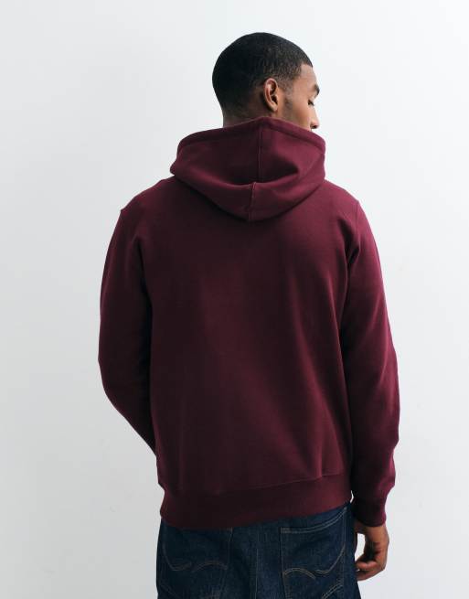 adidas Originals – Basic-Kapuzenpullover in Burgunderrot, 4 von 5