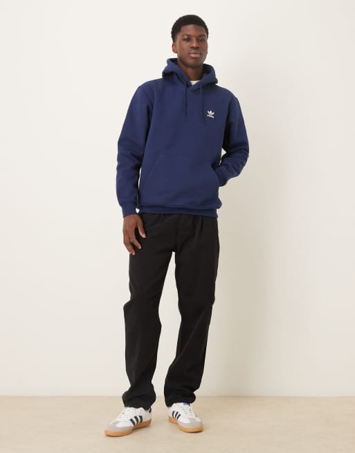 adidas Originals – Basic-Kapuzenpullover in Marineblau mit lockerem Schnitt, 2 von 5