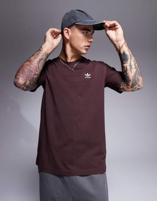 adidas Originals – Basic-Sweatshirt in Schattenbraun