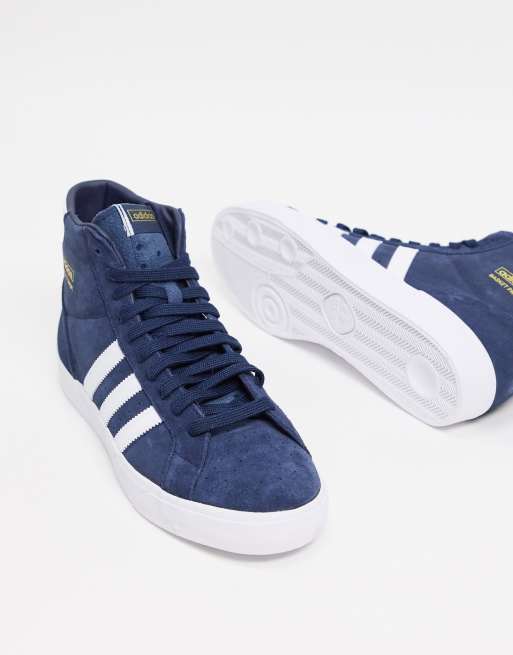 Adidas Originals Basket Profi Baskets en daim Bleu marine