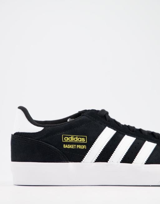 Nationaal Volg ons Sijpelen adidas Originals - Basket Profi - Lage sneakers in zwart suède | ASOS