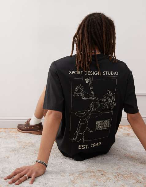 adidas Originals Basketball graphic t-shirt in black