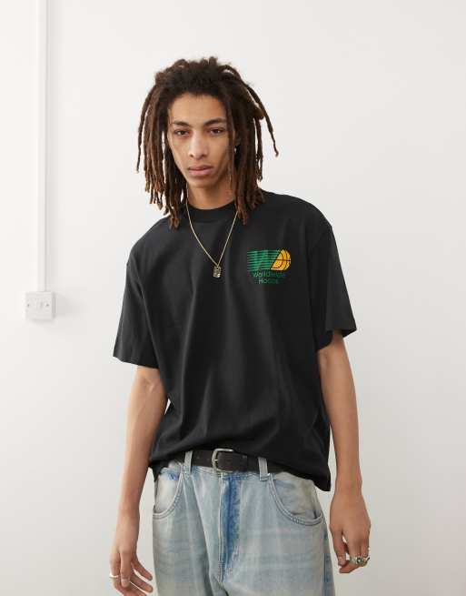 adidas Originals Basketball graphic t-shirt in black