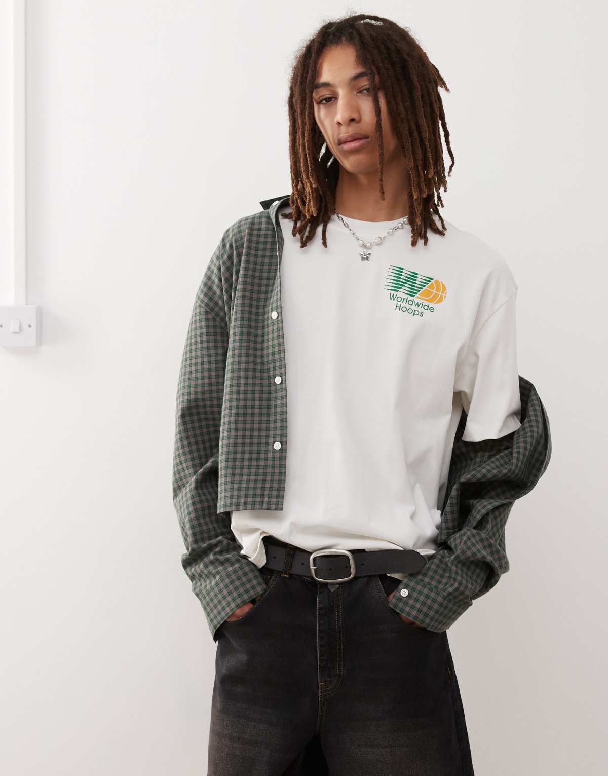 adidas Originals Basketball hoop graphic t-shirt in white