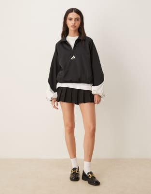 adidas Originals - Basketball - Jacke in Schwarz mit Stehkragen
