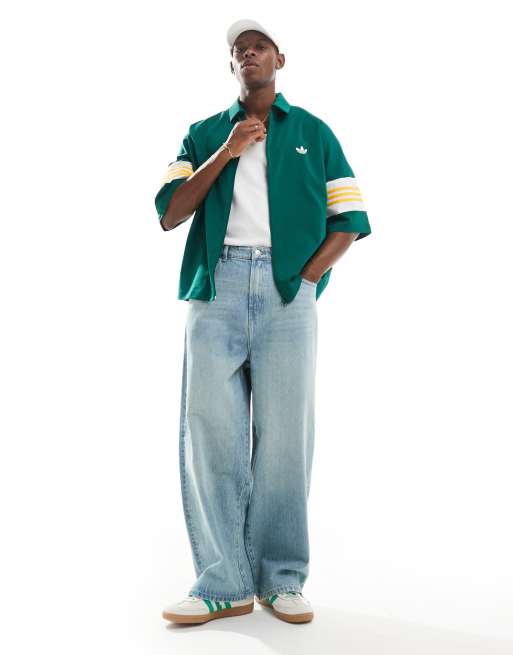 adidas Originals basketball shooting top in collegiate green