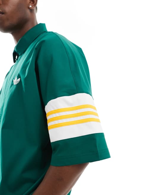 adidas Originals basketball shooting top in collegiate green