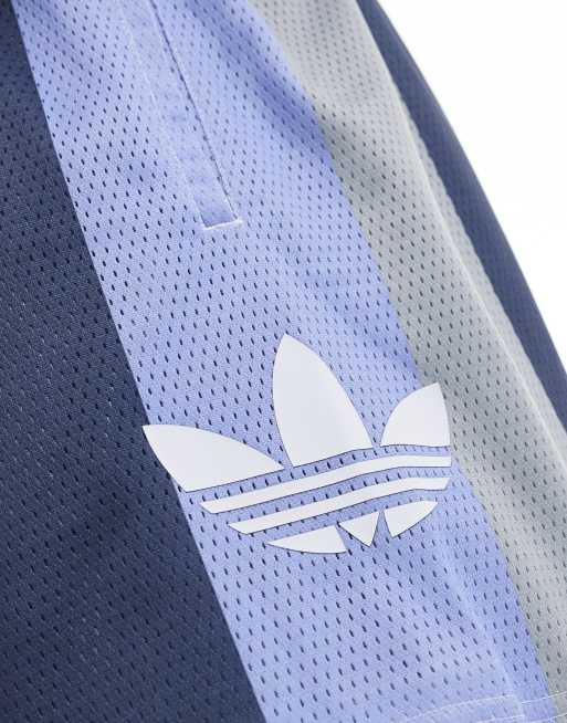 adidas Originals basketball shorts in blue stripe