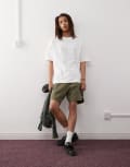 [adidas Originals] adidas Originals Basketball shorts in khaki-Green L olive strata