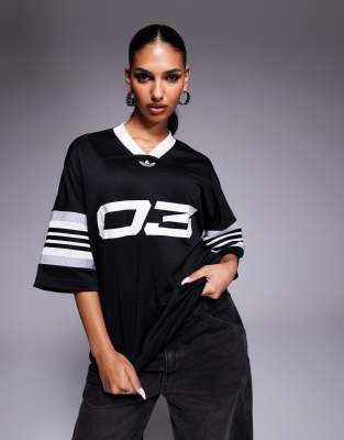 adidas Originals basketball top in black