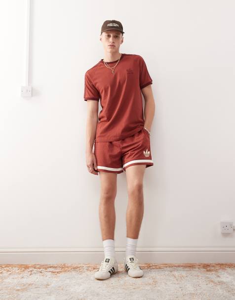 adidas Originals Basketball Warp knit short in red - view 1