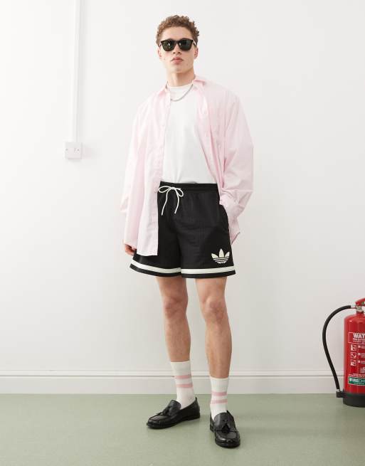 adidas Originals - Basketball Warp - Sorte og strikkede shorts