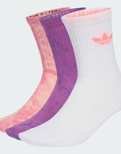 adidas Originals Batik-Rundsocken 3 Paar in Pink - view 1