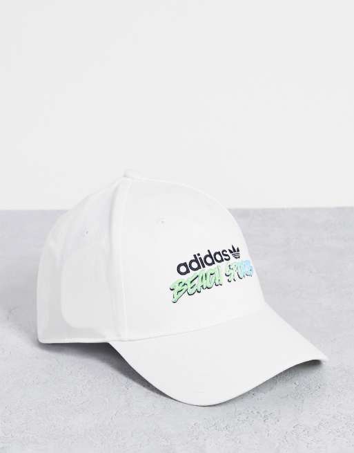 adidas Originals – Beach Sports – Biała czapka z daszkiem z logo