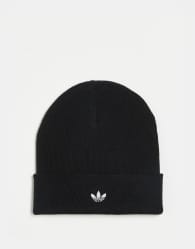 adidas Originals beanie with trefoil in black