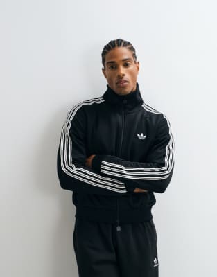 Adidas Uomo Nero Beckenbauer Cropped Track Top - Top Da Pista - Taglia L - Jersey Di Cotone - Immagine 3