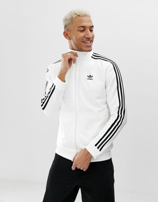 white adidas track jacket