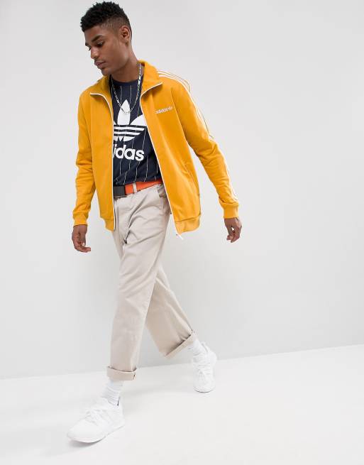 Adidas originals clearance track jacket yellow