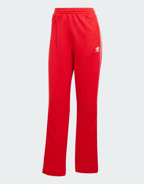 adidas Originals Beckenbauer track pants in better scarlet / white - view 1