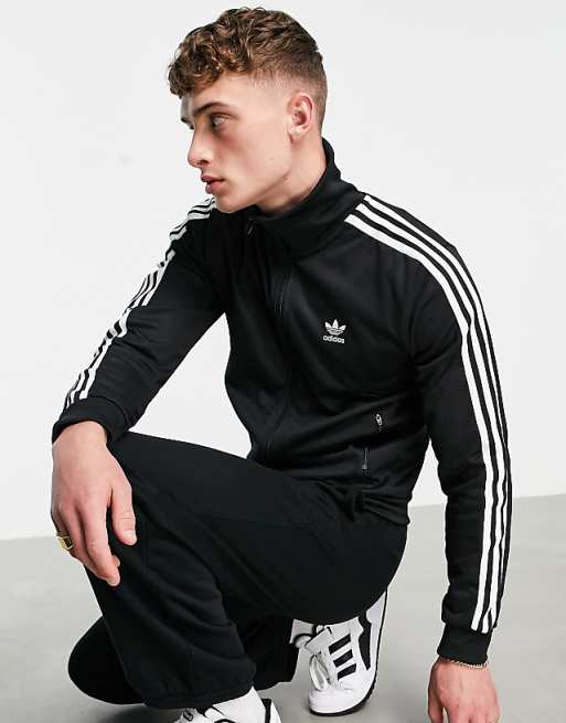 adidas Originals Beckenbauer track top in black | ASOS adidas Originals Beckenbauer track top in black | ASOS